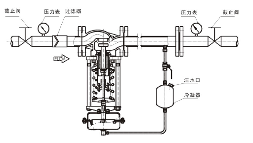 調節蒸汽，閥後壓力調節型